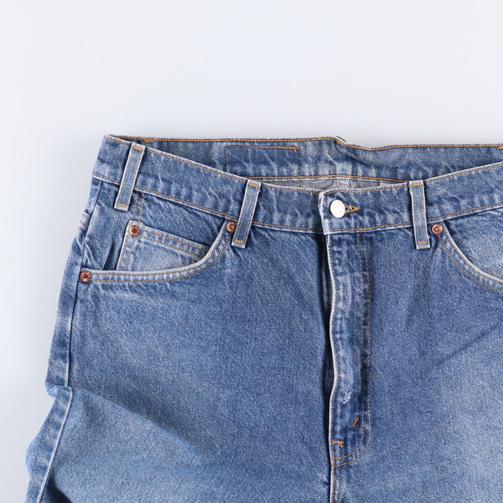 90'S Levi's 505 REGULAR FIT STRAIGHT LEG Orange Tab Tapered Denim Pants Made in USA Men's W34 cotton blue type Vintage Second Hand
