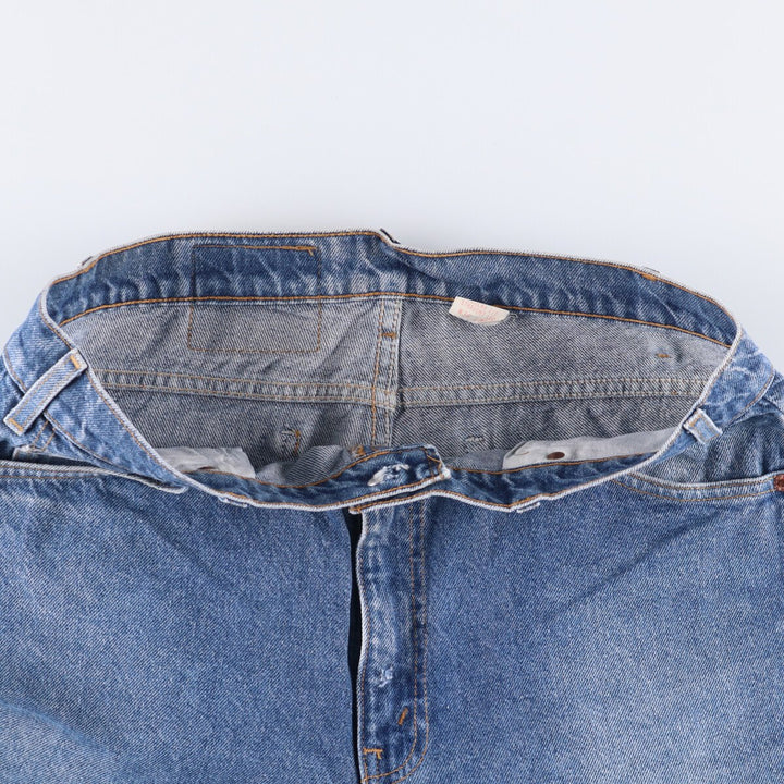 90'S Levi's 505 REGULAR FIT STRAIGHT LEG Orange Tab Tapered Denim Pants Made in USA Men's W34 cotton blue type Vintage Second Hand