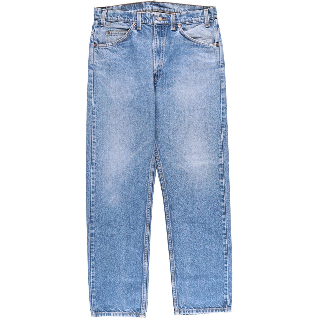 Levi's 505 Regular Fit Straight Leg Tapered Denim Pants with Orange Tab, Men's Size 33 unclear blue type Vintage Second Hand