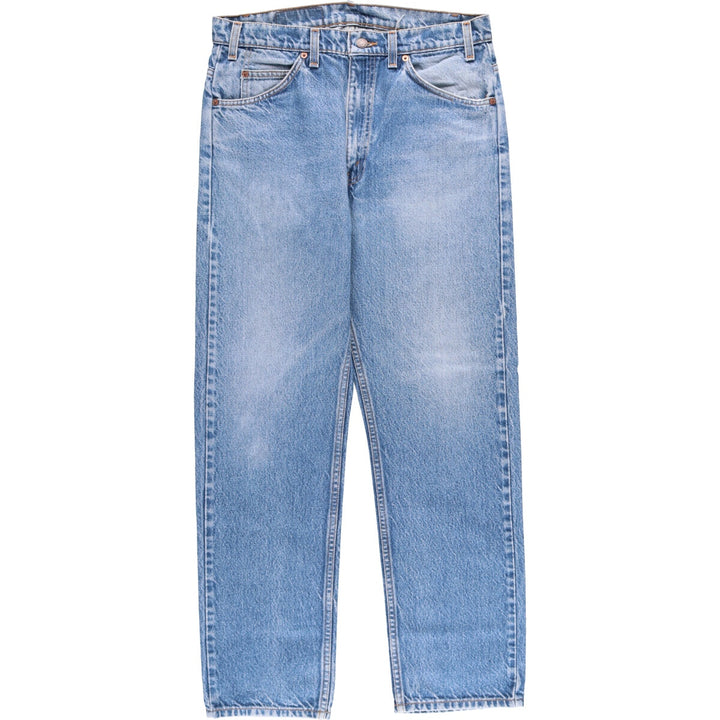 Levi's 505 Regular Fit Straight Leg Tapered Denim Pants with Orange Tab, Men's Size 33 unclear blue type Vintage Second Hand