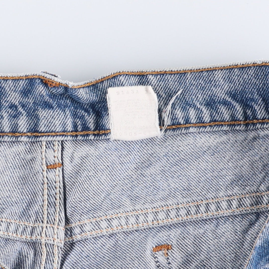 Levi's 505 Regular Fit Straight Leg Tapered Denim Pants with Orange Tab, Men's Size 33 unclear blue type Vintage Second Hand