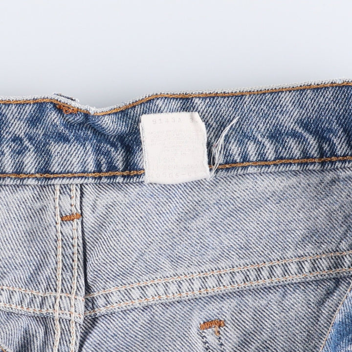 Levi's 505 Regular Fit Straight Leg Tapered Denim Pants with Orange Tab, Men's Size 33 unclear blue type Vintage Second Hand