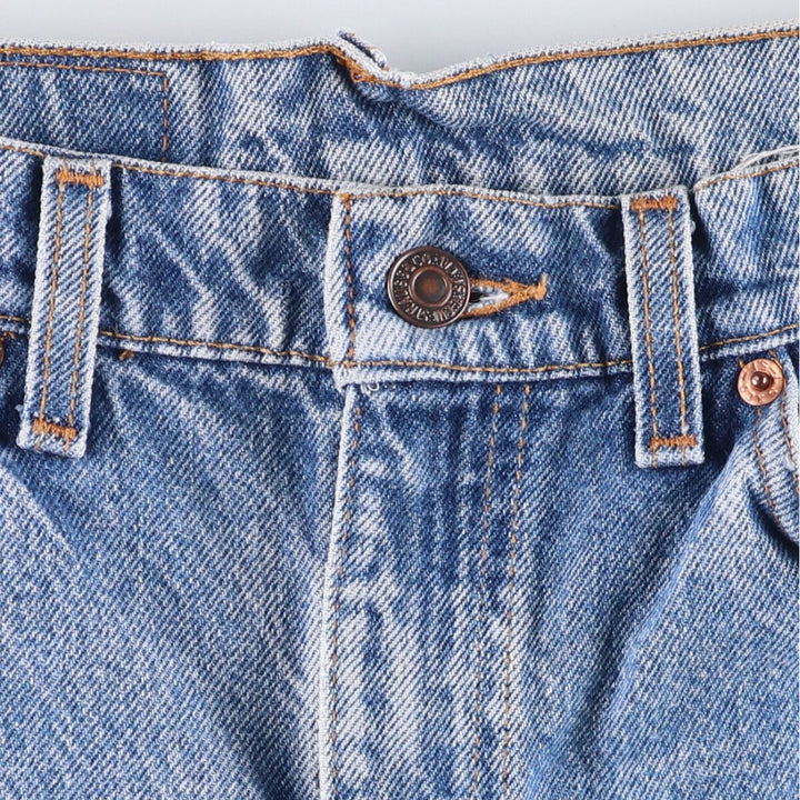 Levi's 505 Regular Fit Straight Leg Tapered Denim Pants with Orange Tab, Men's Size 33 unclear blue type Vintage Second Hand