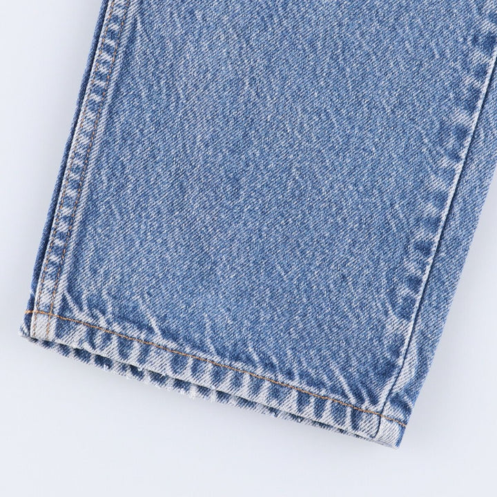 Levi's 505 Regular Fit Straight Leg Tapered Denim Pants with Orange Tab, Men's Size 33 unclear blue type Vintage Second Hand