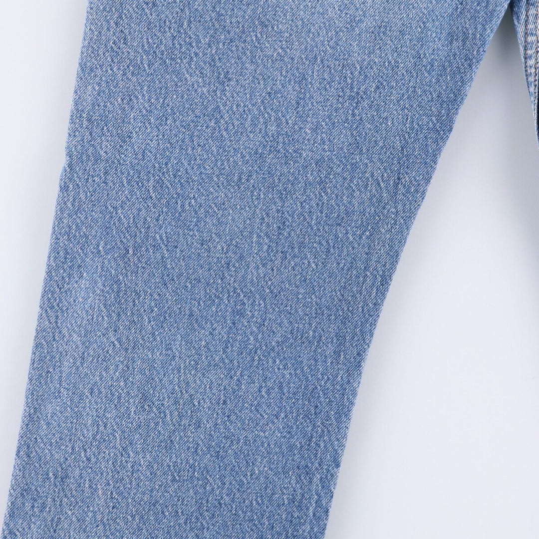 Levi's 505 Regular Fit Straight Leg Tapered Denim Pants with Orange Tab, Men's Size 33 unclear blue type Vintage Second Hand