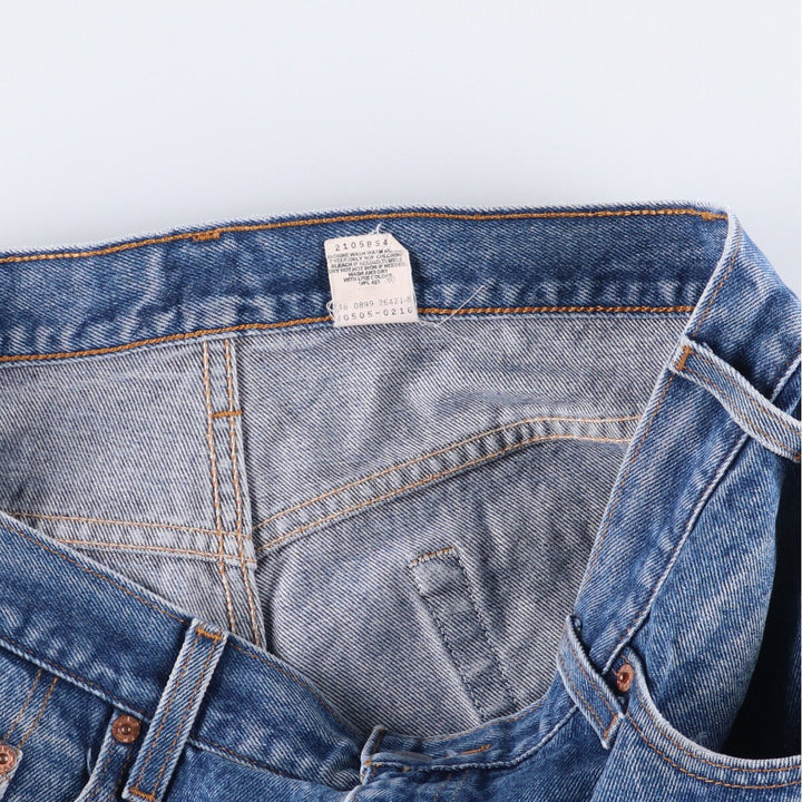 90'S Levi's 505-0216 Tapered Denim Pants, Men's, Size 36 (Vintage) cotton blue type Vintage Second Hand