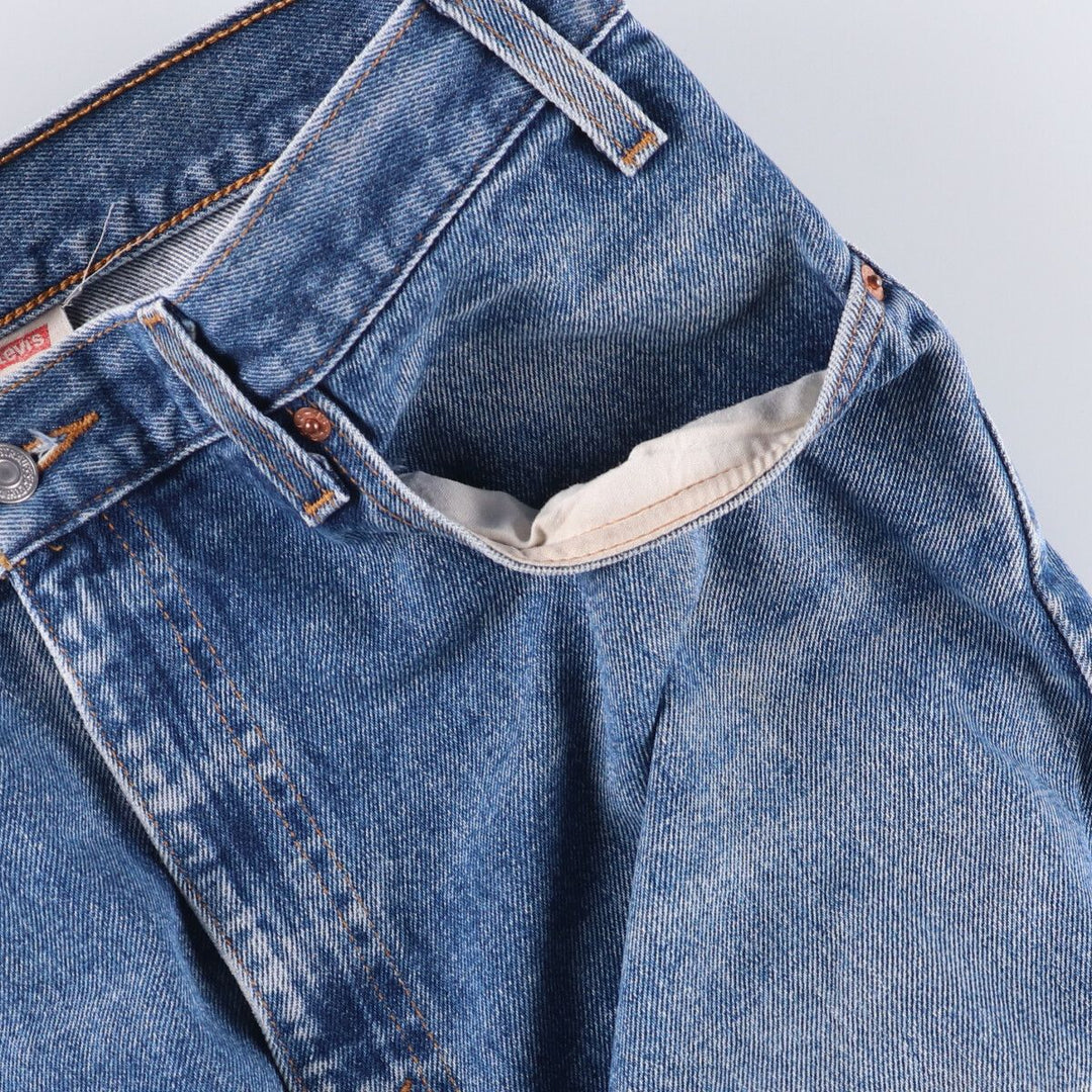 90'S Levi's 505-0216 Tapered Denim Pants, Men's, Size 36 (Vintage) cotton blue type Vintage Second Hand