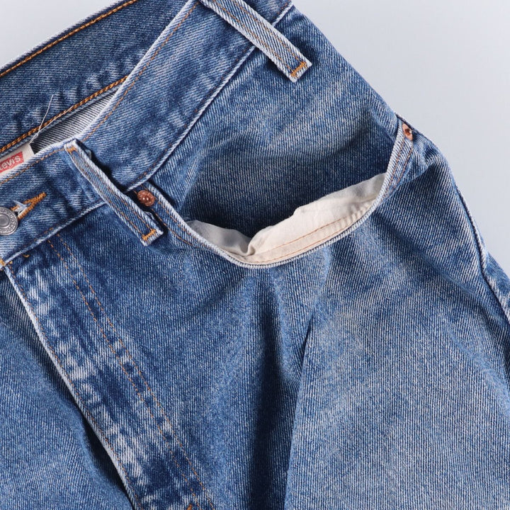90'S Levi's 505-0216 Tapered Denim Pants, Men's, Size 36 (Vintage) cotton blue type Vintage Second Hand