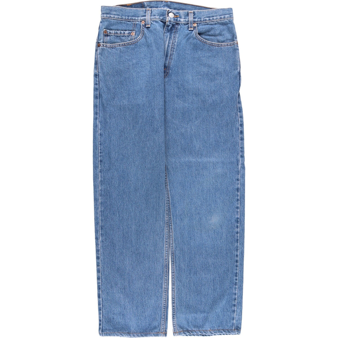 00'S Levi's 505 REGULAR FIT STRAIGHT LEG tapered denim pants for men, size w32 cotton blue type Vintage Second Hand
