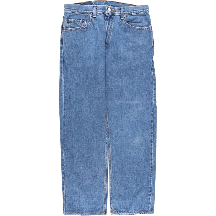 00'S Levi's 505 REGULAR FIT STRAIGHT LEG tapered denim pants for men, size w32 cotton blue type Vintage Second Hand