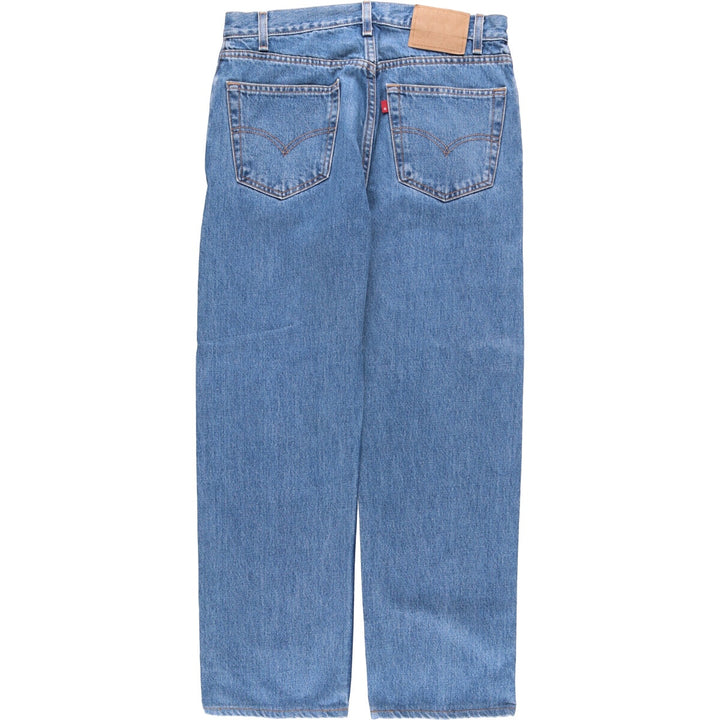 00'S Levi's 505 REGULAR FIT STRAIGHT LEG tapered denim pants for men, size w32 cotton blue type Vintage Second Hand
