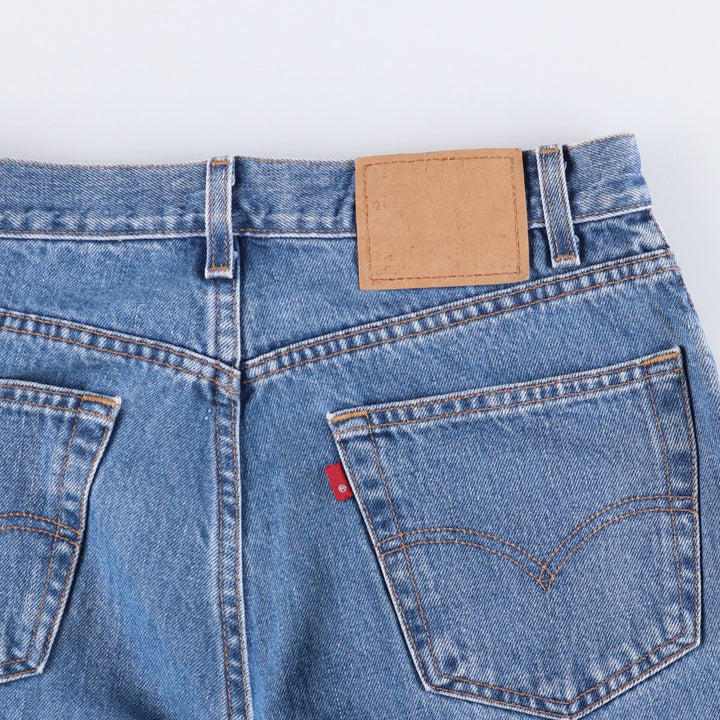 00'S Levi's 505 REGULAR FIT STRAIGHT LEG tapered denim pants for men, size w32 cotton blue type Vintage Second Hand