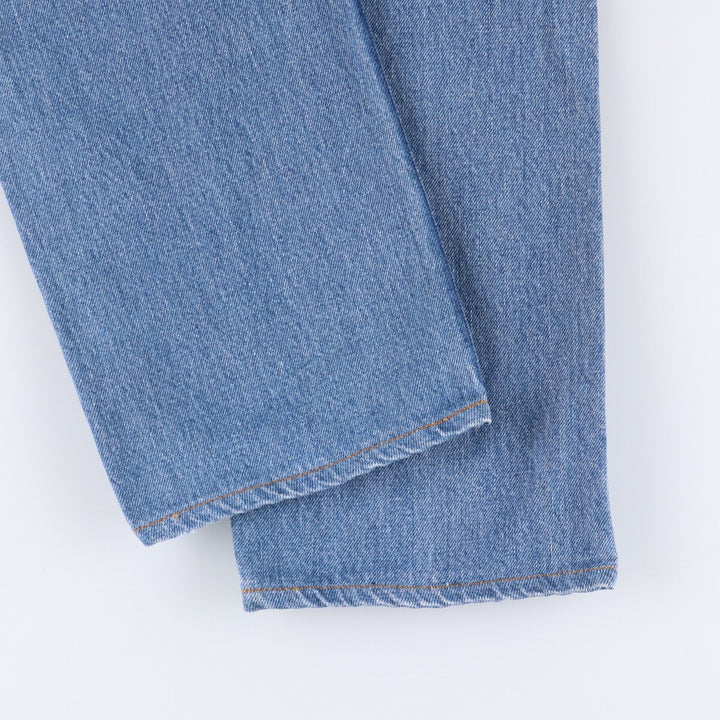 00'S Levi's 505 REGULAR FIT STRAIGHT LEG tapered denim pants for men, size w32 cotton blue type Vintage Second Hand
