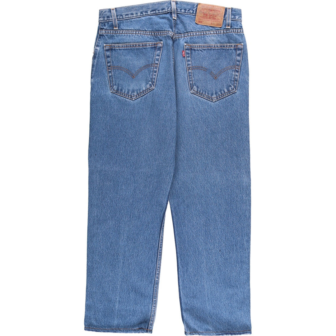 Levi's 505 REGULAR FIT STRAIGHT LEG tapered denim pants for men, size W33 unclear blue type Vintage Second Hand