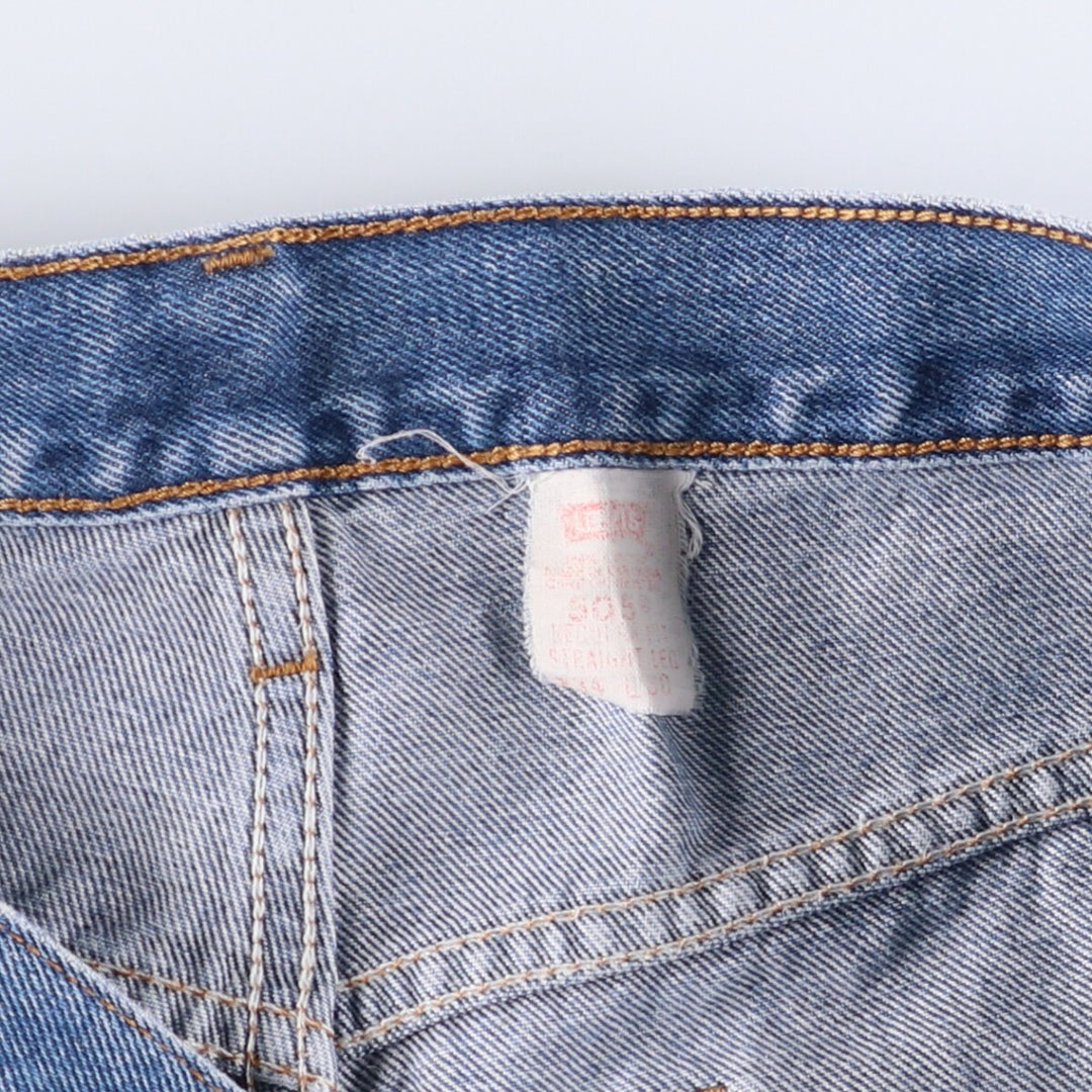Levi's 505 REGULAR FIT STRAIGHT LEG tapered denim pants for men, size W33 unclear blue type Vintage Second Hand