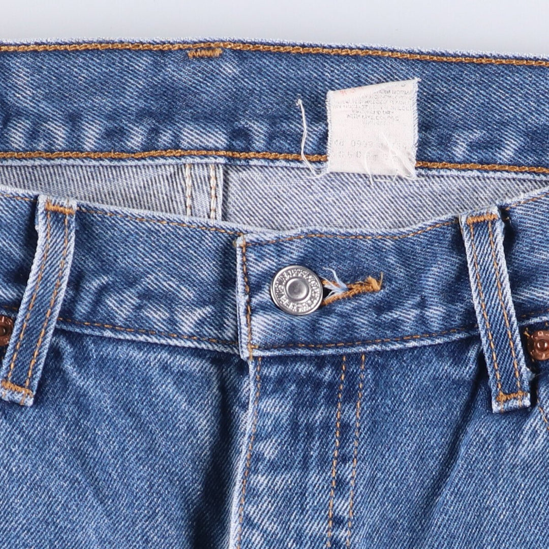 Levi's 505 REGULAR FIT STRAIGHT LEG tapered denim pants for men, size W33 unclear blue type Vintage Second Hand