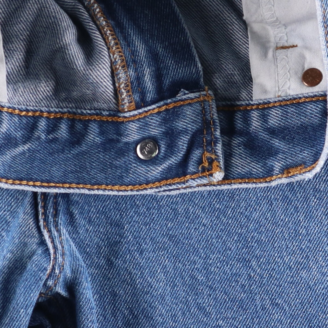 Levi's 505 REGULAR FIT STRAIGHT LEG tapered denim pants for men, size W33 unclear blue type Vintage Second Hand