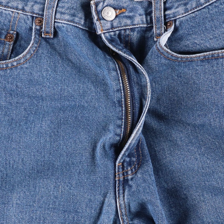 00'S Levi's 505 REGULAR FIT STRAIGHT LEG tapered denim pants for men, size w33 cotton blue type Vintage Second Hand
