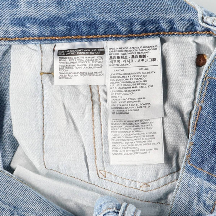 Levi's 501 straight denim pants for men, size W35 cotton blue type Vintage Second Hand