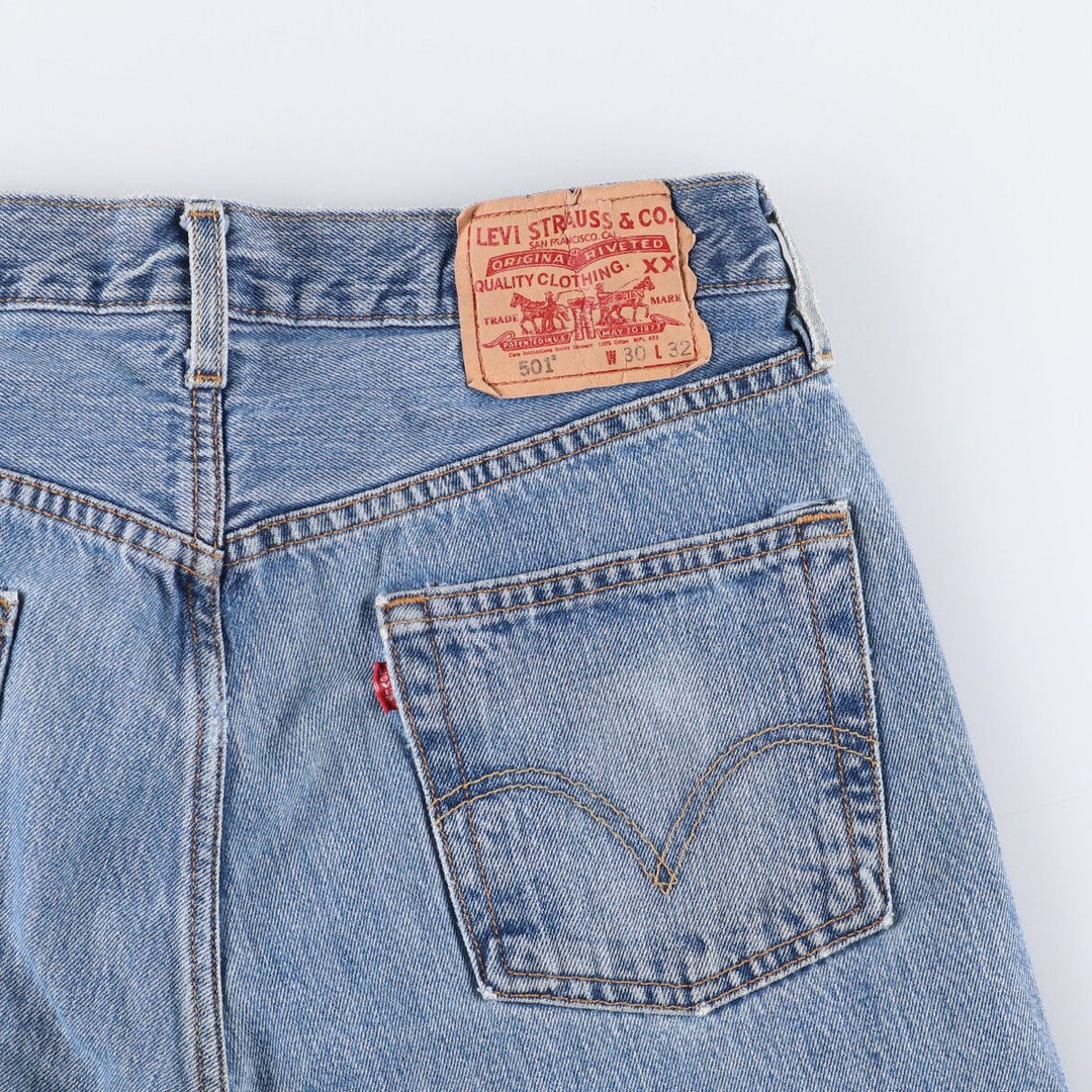 Levi's 501 straight denim pants for men, equivalent to w31 cotton blue type Vintage Second Hand