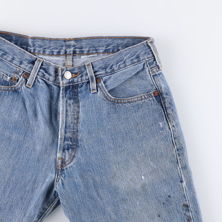 Levi's 501 straight denim pants for men, equivalent to w31 cotton blue type Vintage Second Hand