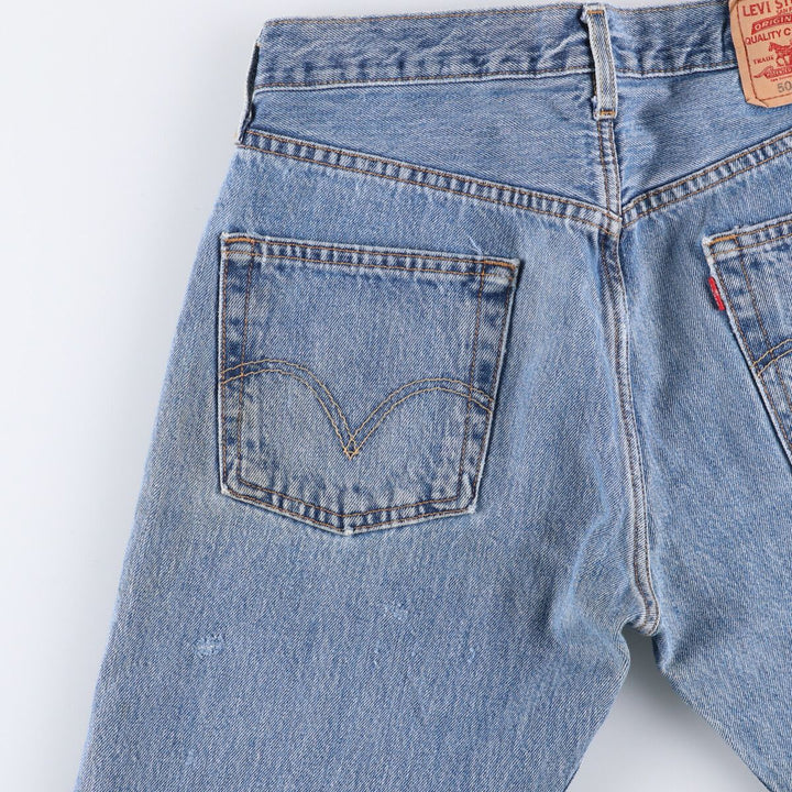Levi's 501 straight denim pants for men, equivalent to w31 cotton blue type Vintage Second Hand
