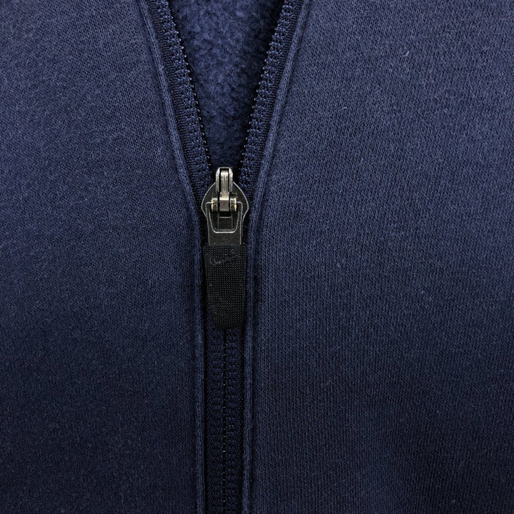 Nike full-zip sweatshirt, men's size M cotton navy blue type Vintage Second Hand