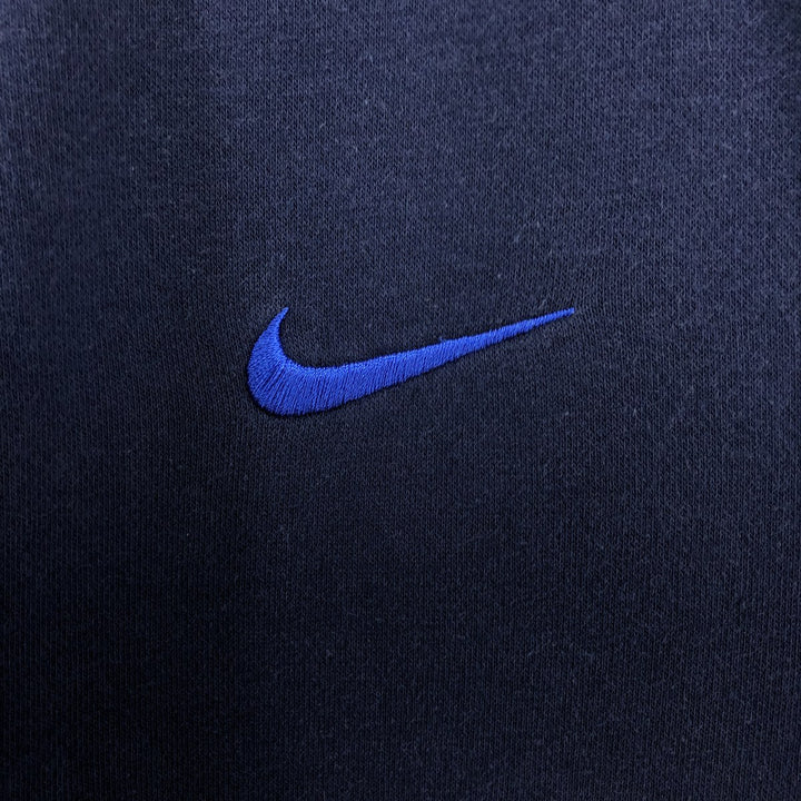 Nike full-zip sweatshirt, men's size M cotton navy blue type Vintage Second Hand