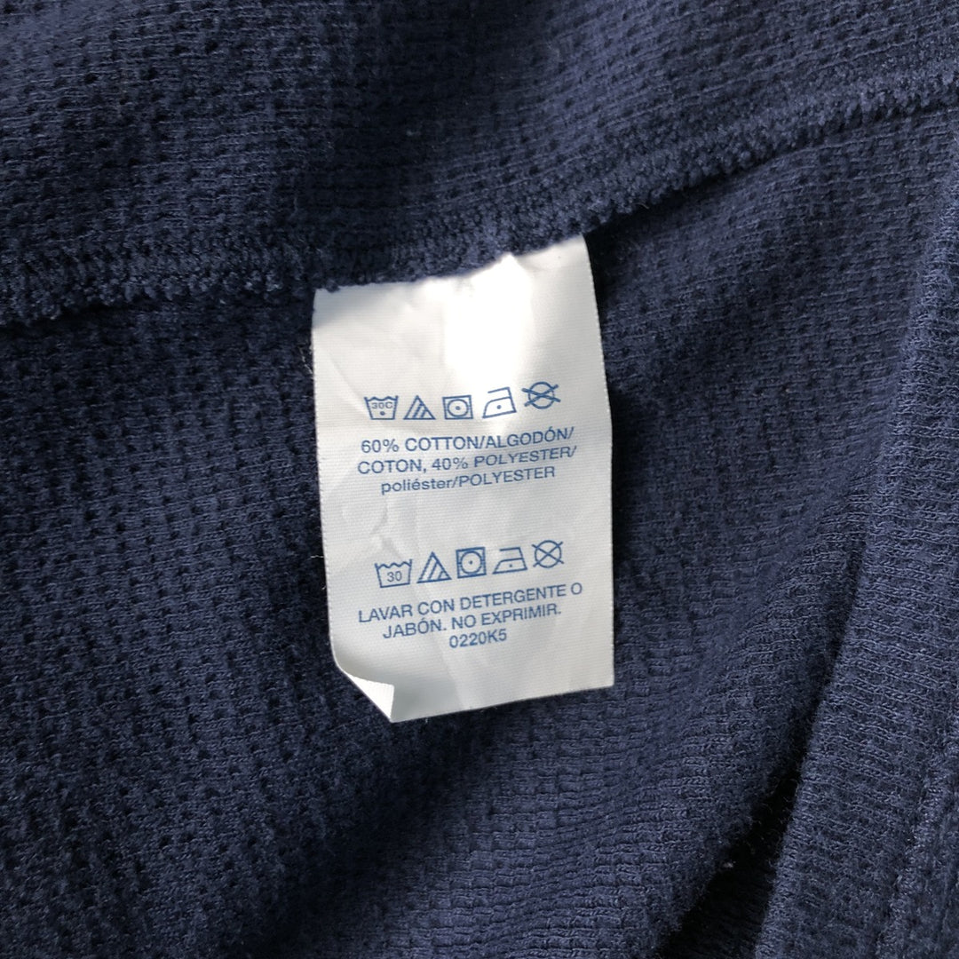 Ralph Lauren POLO RALPH LAUREN SLEEPWEAR Thermal Long T-shirt Honeycomb Men's XL cotton navy blue type Vintage Second Hand