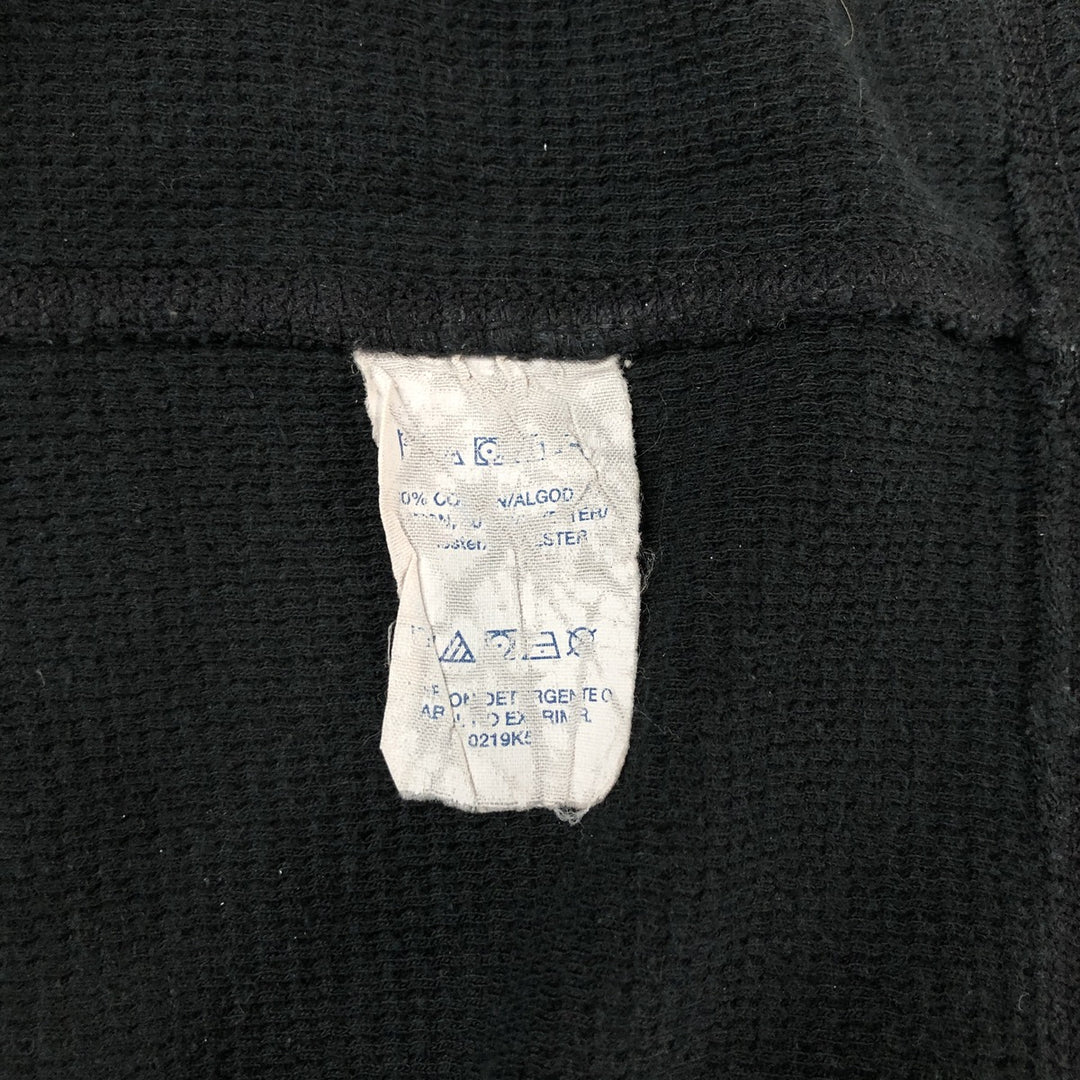 Ralph Lauren POLO RALPH LAUREN SLEEPWEAR Thermal Long T-shirt Waffle Men's XL cotton black type Vintage Second Hand