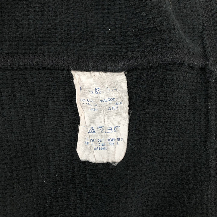 Ralph Lauren POLO RALPH LAUREN SLEEPWEAR Thermal Long T-shirt Waffle Men's XL cotton black type Vintage Second Hand