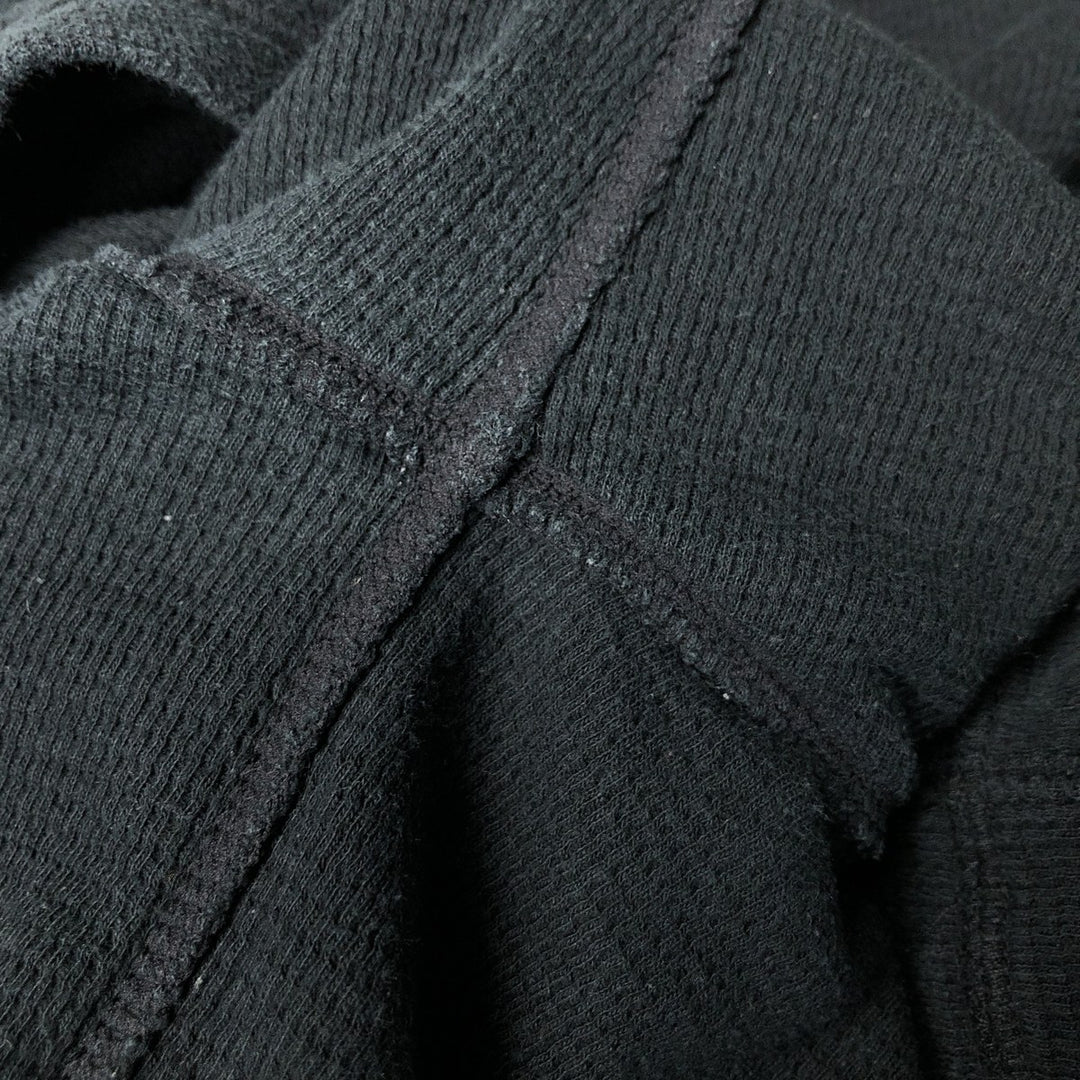 Ralph Lauren POLO RALPH LAUREN SLEEPWEAR Thermal Long T-shirt Waffle Men's XL cotton black type Vintage Second Hand