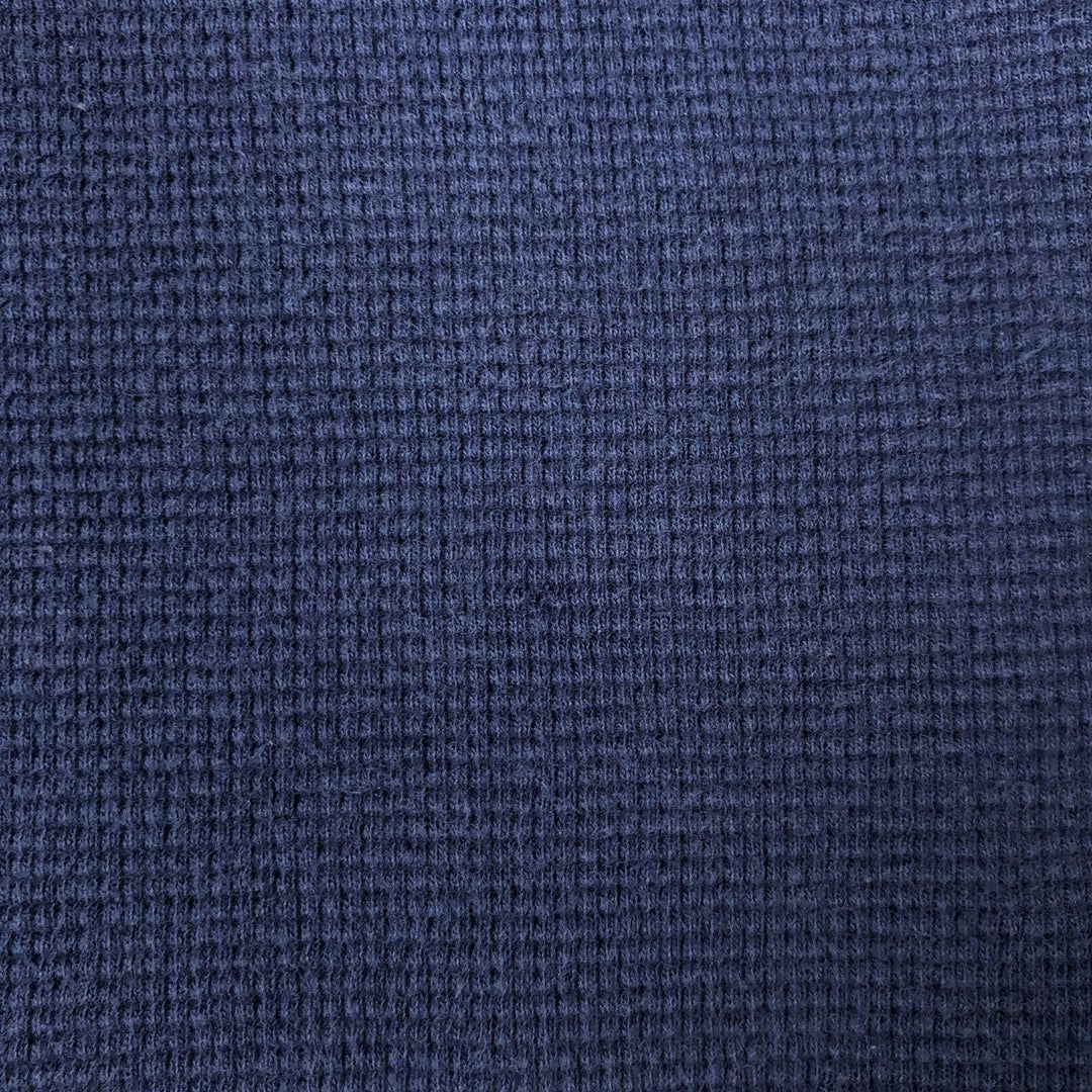 Ralph Lauren POLO RALPH LAUREN Thermal Long T-shirt Waffle Men's XL cotton navy blue type Vintage Second Hand