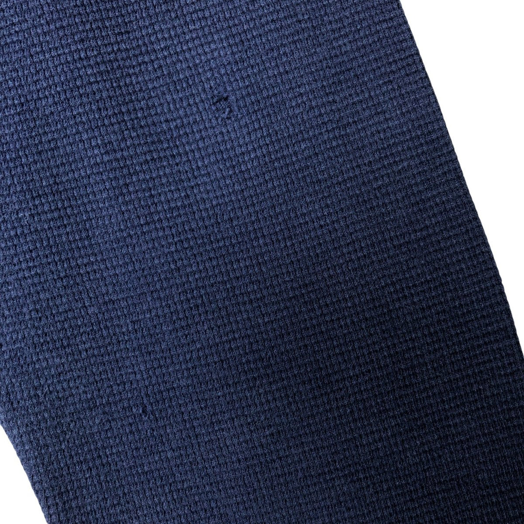Ralph Lauren POLO RALPH LAUREN Thermal Long T-shirt Waffle Men's XL cotton navy blue type Vintage Second Hand