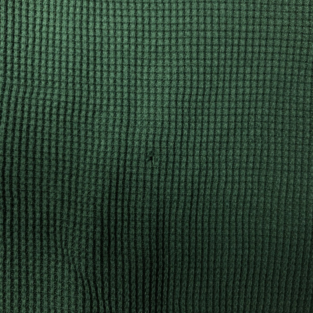 Ralph Lauren POLO RALPH LAUREN Hooded Thermal Long T-Shirt Waffle Men's M cotton Green type dark green Vintage Second Hand