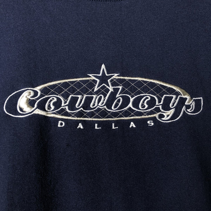 Vintage 90'S Champion NFL Dallas Cowboys sweatshirt, size XL, men's cotton navy blue type Vintage Second Hand