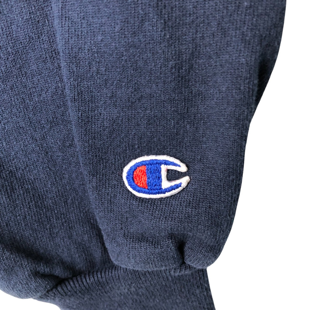 Vintage 90'S Champion Authentic Athletic Apparel college sweatshirt, size L, men's cotton navy blue type Vintage Second Hand