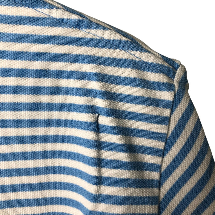 Ralph Lauren POLO by Ralph Lauren short-sleeved striped polo shirt cotton Blue type light blue Vintage Second Hand