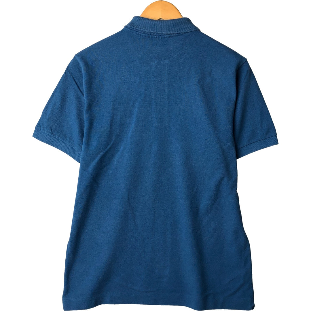 Lacoste Classic Fit short sleeve polo shirt size 5, men's size L cotton blue type Vintage Second Hand