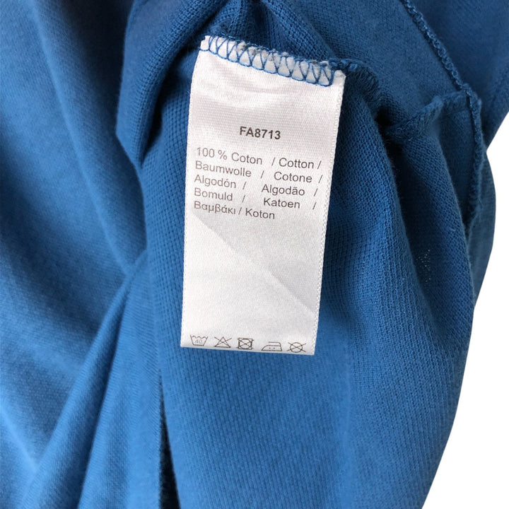 Lacoste Classic Fit short sleeve polo shirt size 5, men's size L cotton blue type Vintage Second Hand
