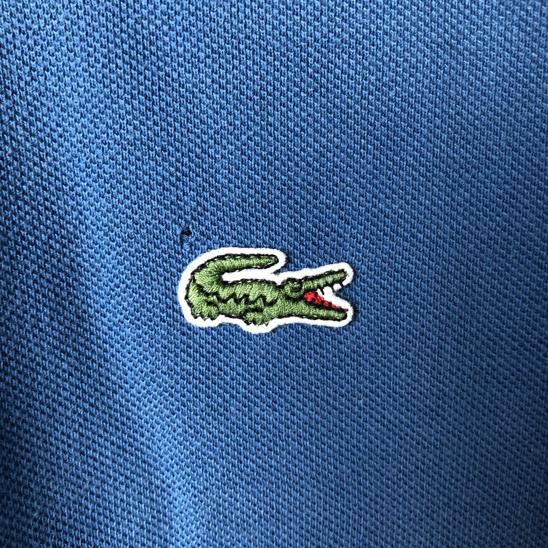 Lacoste Classic Fit short sleeve polo shirt size 5, men's size L cotton blue type Vintage Second Hand