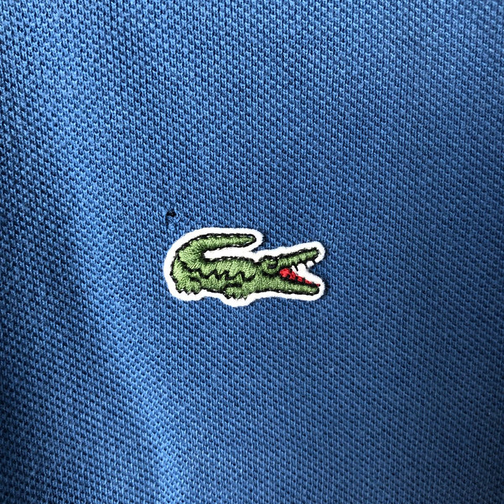 Lacoste Classic Fit short sleeve polo shirt size 5, men's size L cotton blue type Vintage Second Hand