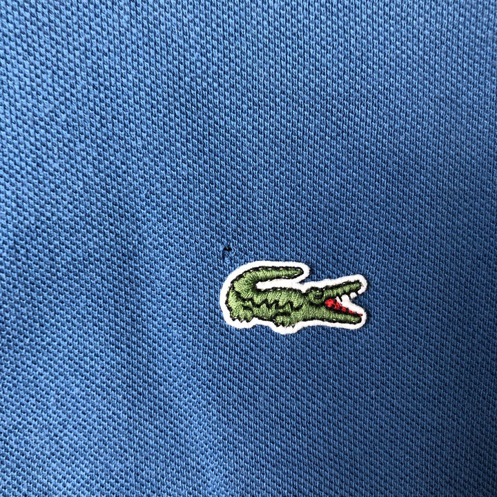 Lacoste Classic Fit short sleeve polo shirt size 5, men's size L cotton blue type Vintage Second Hand