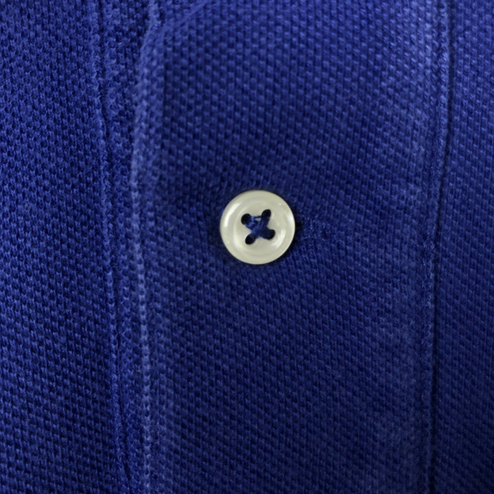 Ralph Lauren POLO by Ralph Lauren short sleeve polo shirt, men's XL size cotton blue type Vintage Second Hand