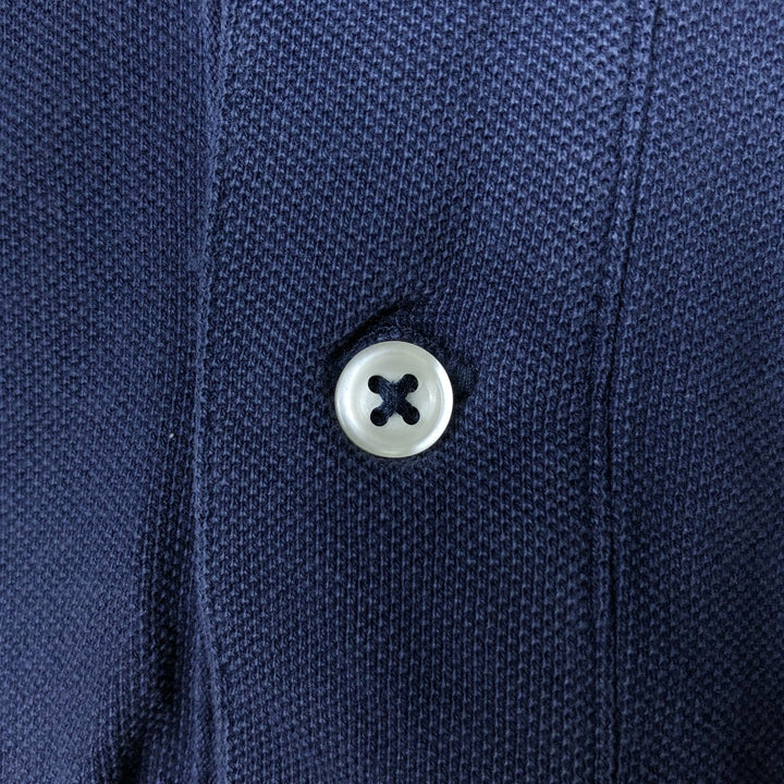 Ralph Lauren POLO by Ralph Lauren short sleeve polo shirt, men's size M cotton navy blue type Vintage Second Hand