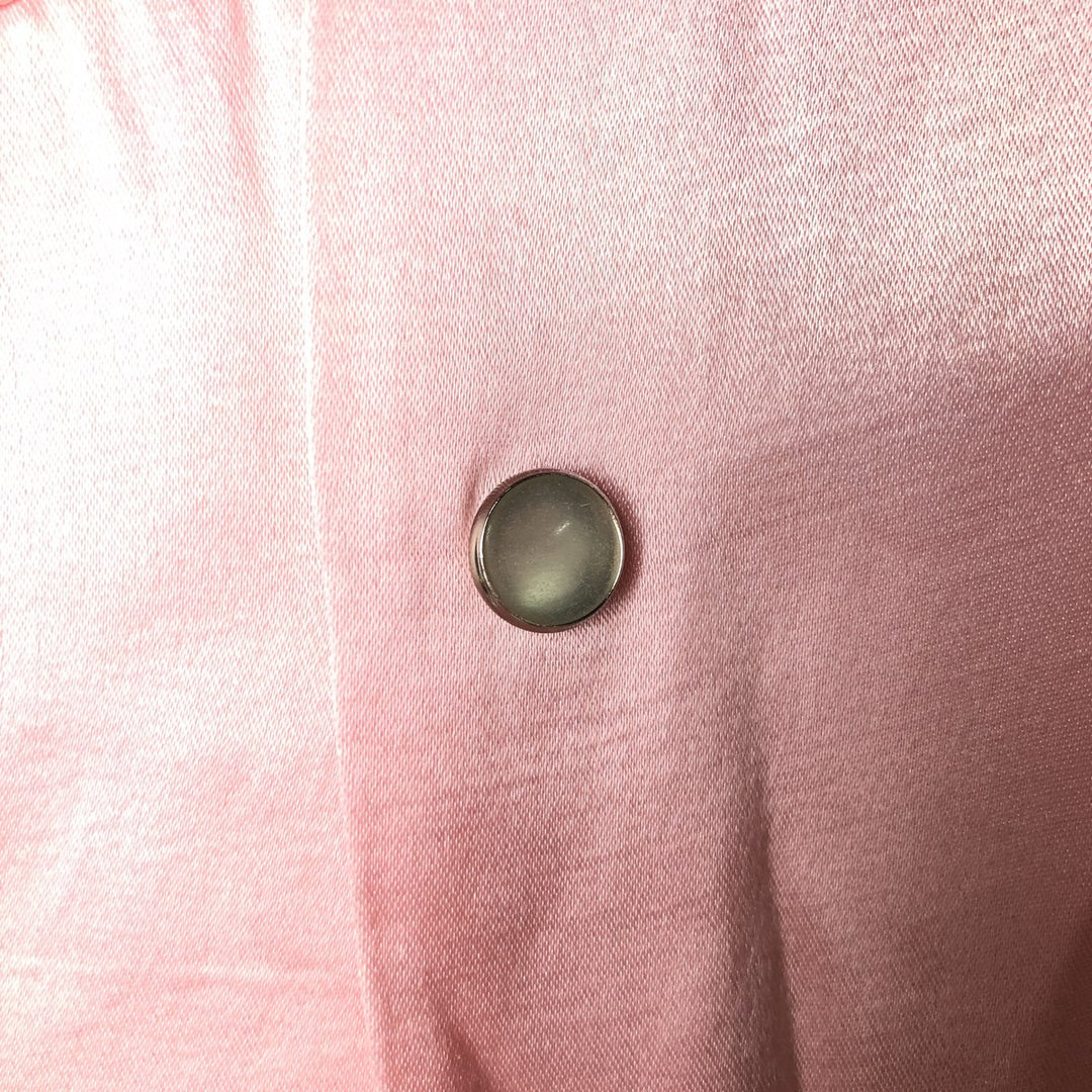 ET VOUS...ET VOUS Long Sleeve Western Shirt, Made in France, Women's Size XL acetate pink type Vintage Second Hand