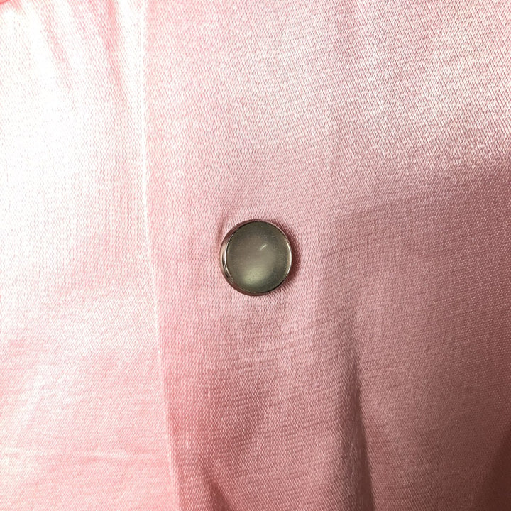 ET VOUS...ET VOUS Long Sleeve Western Shirt, Made in France, Women's Size XL acetate pink type Vintage Second Hand