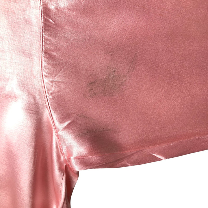 ET VOUS...ET VOUS Long Sleeve Western Shirt, Made in France, Women's Size XL acetate pink type Vintage Second Hand