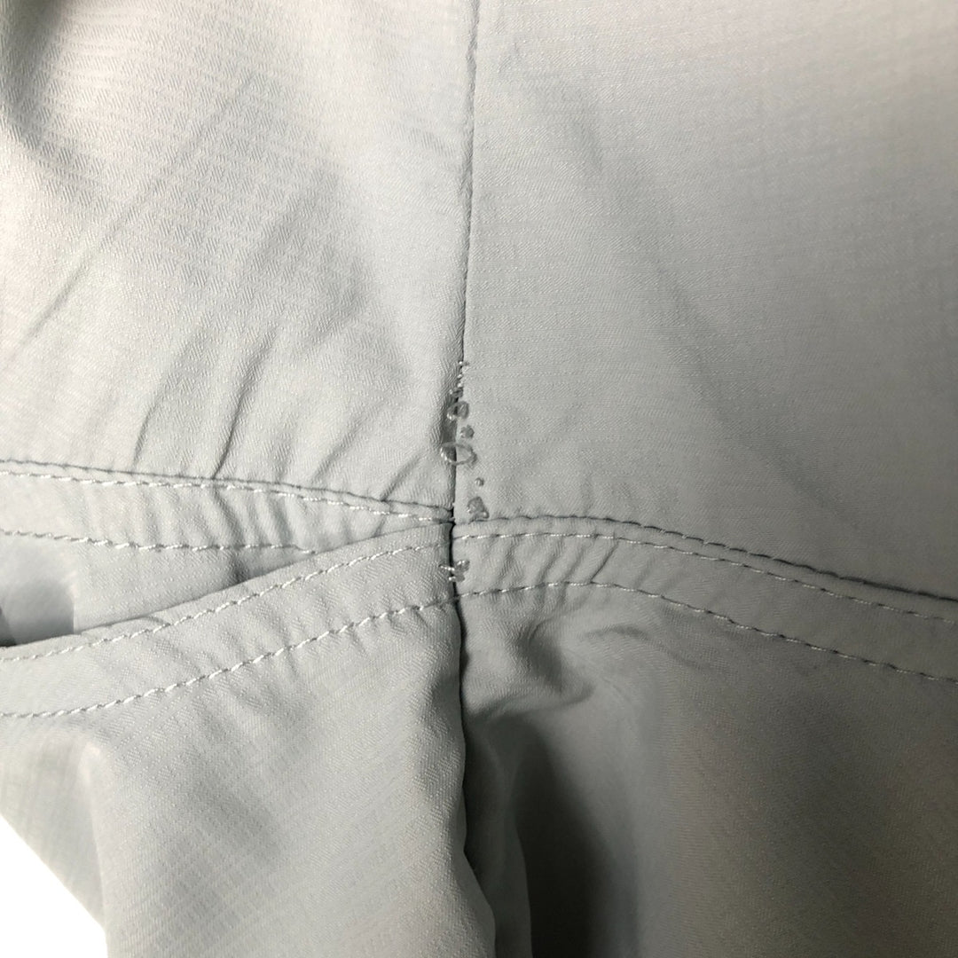 REEL LEGENDS SALTWATER Hidden Button Down Short Sleeve Fishing Shirt Men's L Size polyester gray type Vintage Second Hand