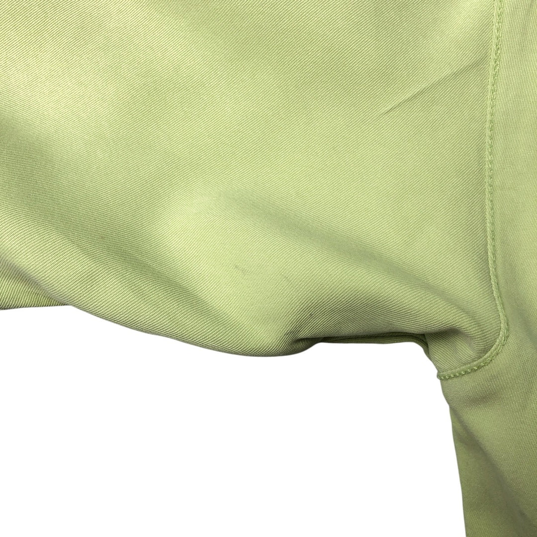 Vintage 90'S Tommy Bahama short-sleeved open-collar silk box shirt, size M, men's silk green type yellow green Vintage Second Hand